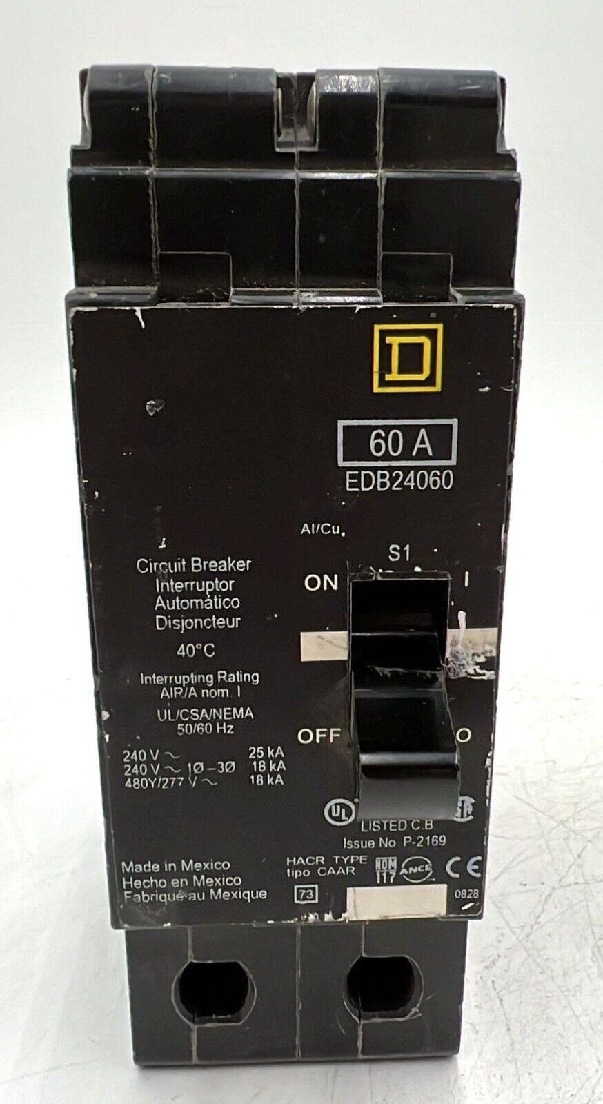 Square D EDB24060 Used