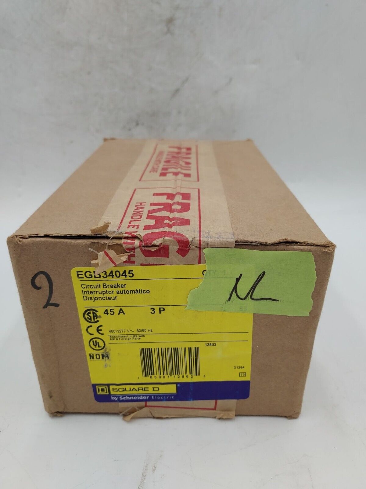 Square D EGB34045 New