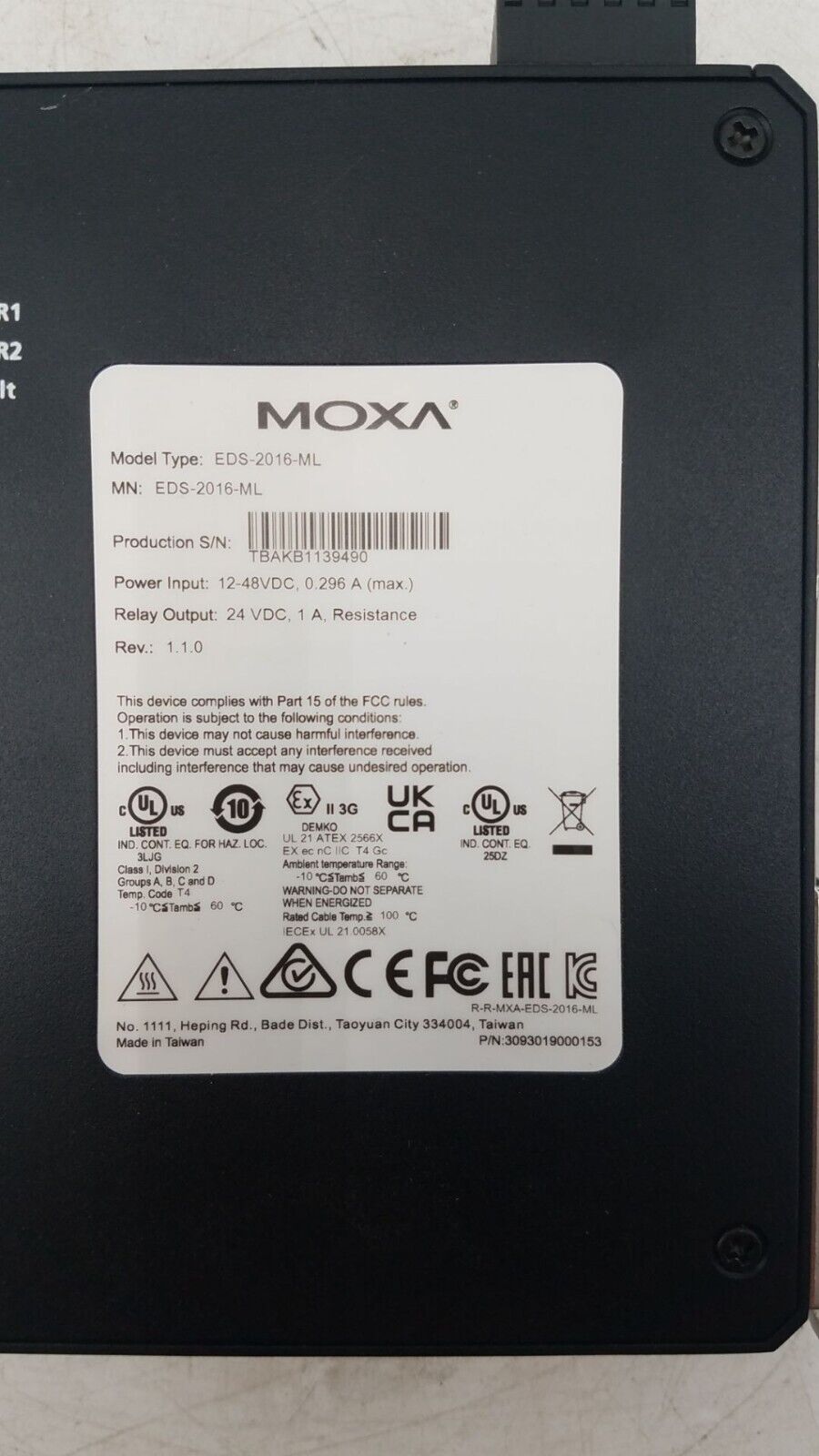 THE MOXA GROUP EDS-2016-ML New