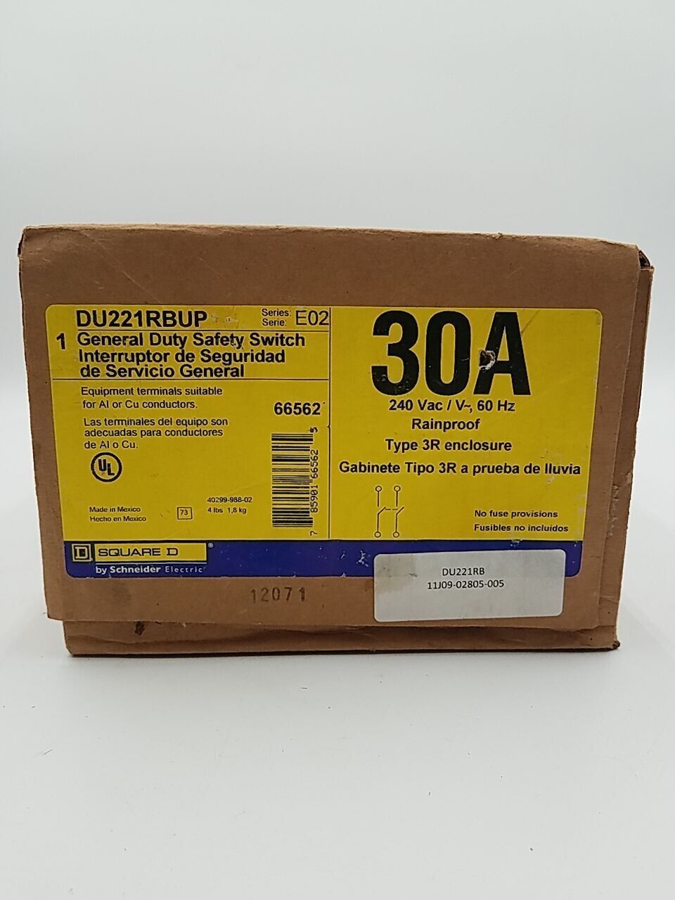 Square D DU221RBUP New