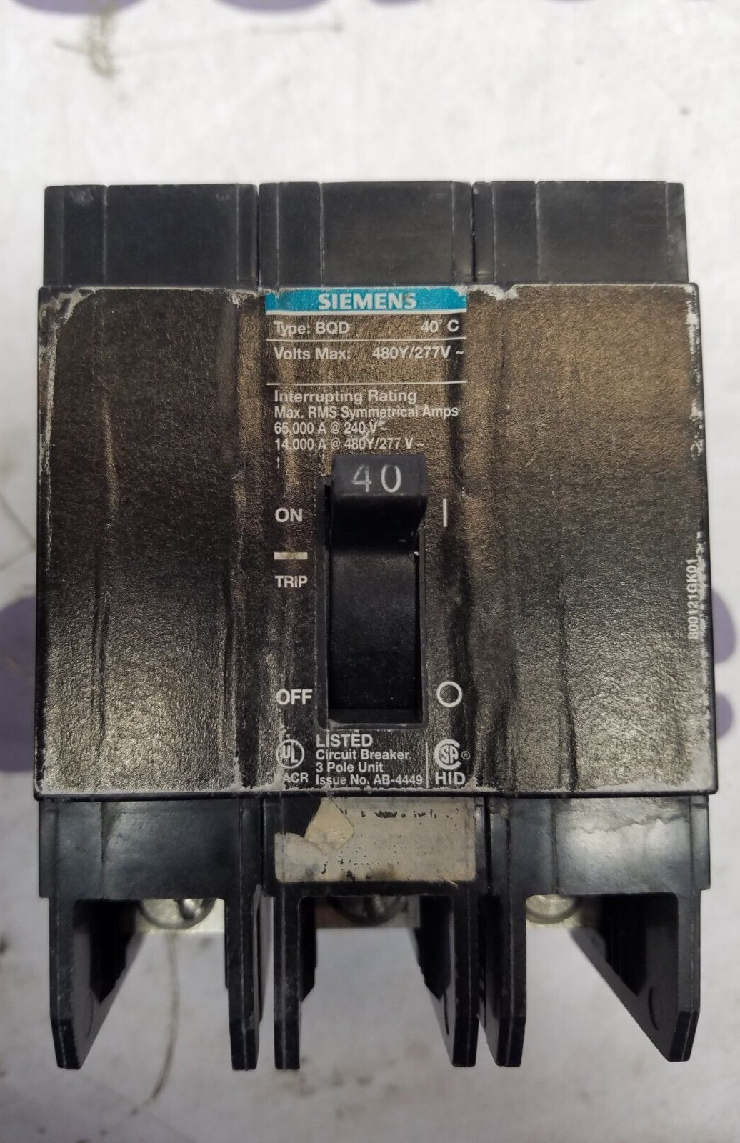 Siemens BQD340 Used