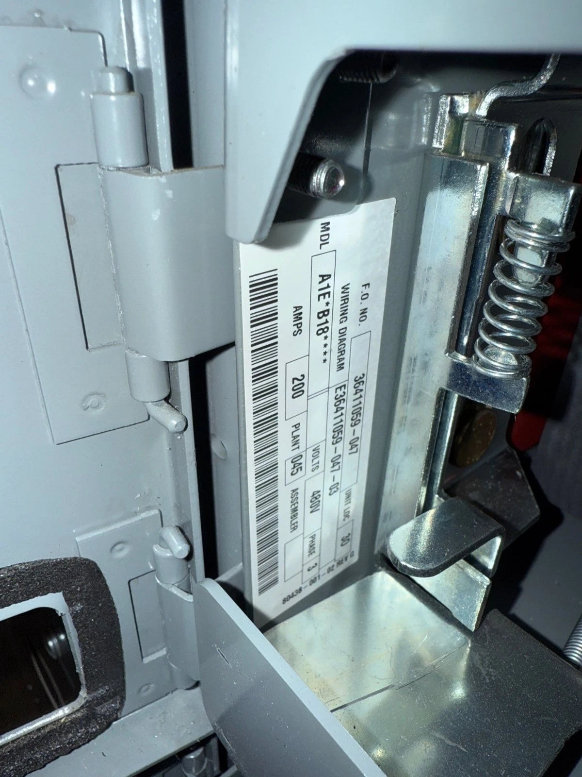 6" Square D Model 6 200A Feeder MCC Bucket JJP36200 Breaker 200 Amp JJP New