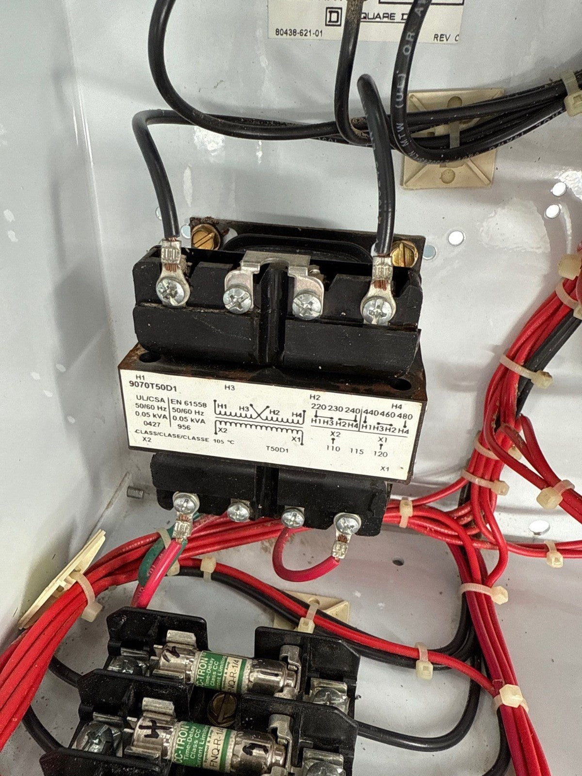 Square D Model 6 24" 15A Combo MCC Bucket FHP3601513M ATV58HU41N4Z 1HP Drive Used