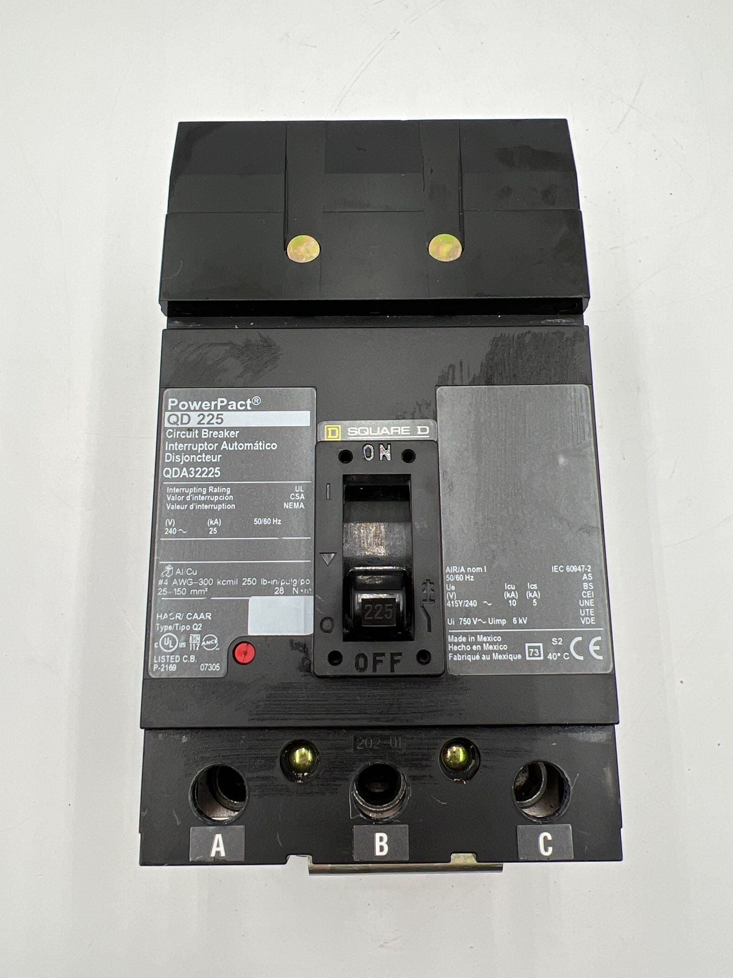 Square D QDA32225 Used