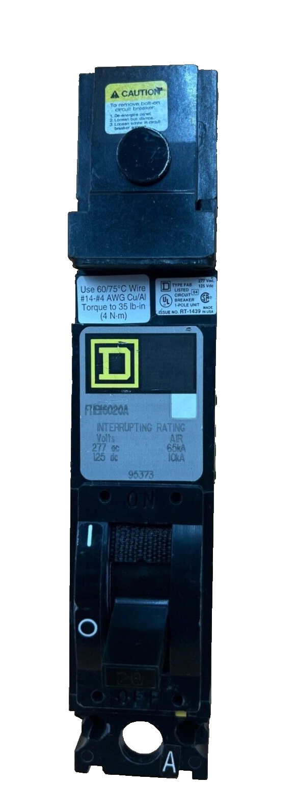 Square D FHB16020A Used