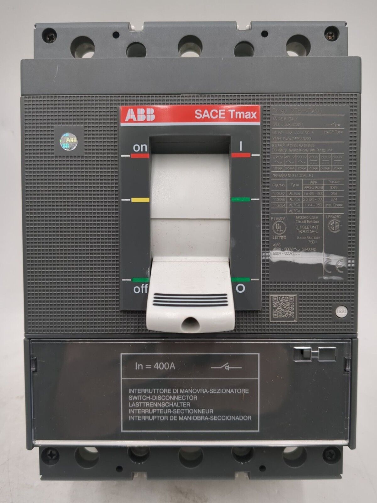 ABB XT5HU340ADFF000XXX New