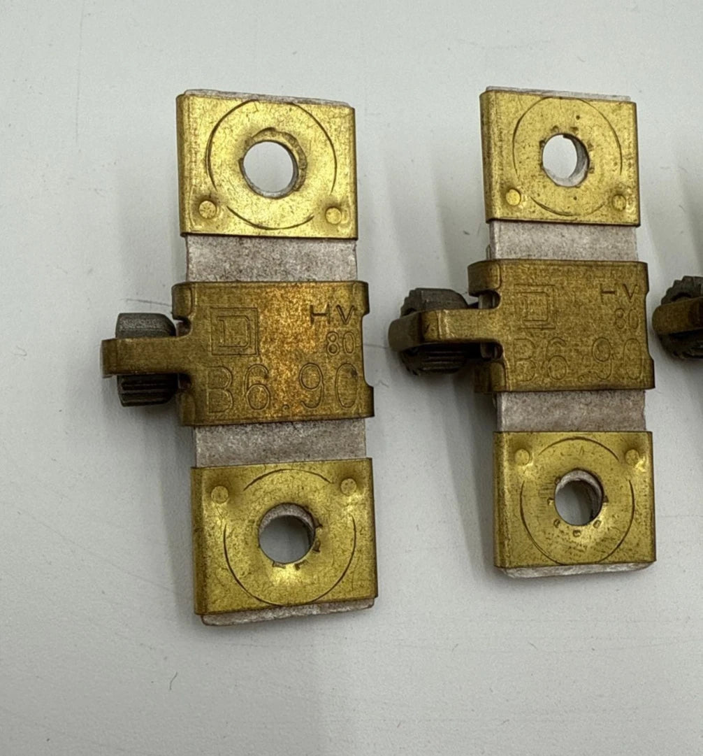 3PC Lot Square D B6.90 Thermal Unit Overload Relay Heater Unit 4.48-5.68Amp B690 Used