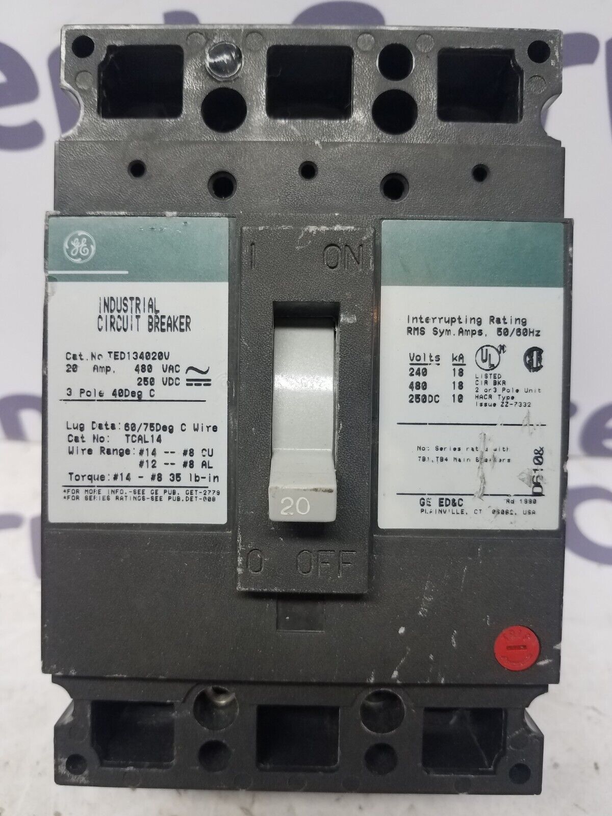 GE TED134020V Used