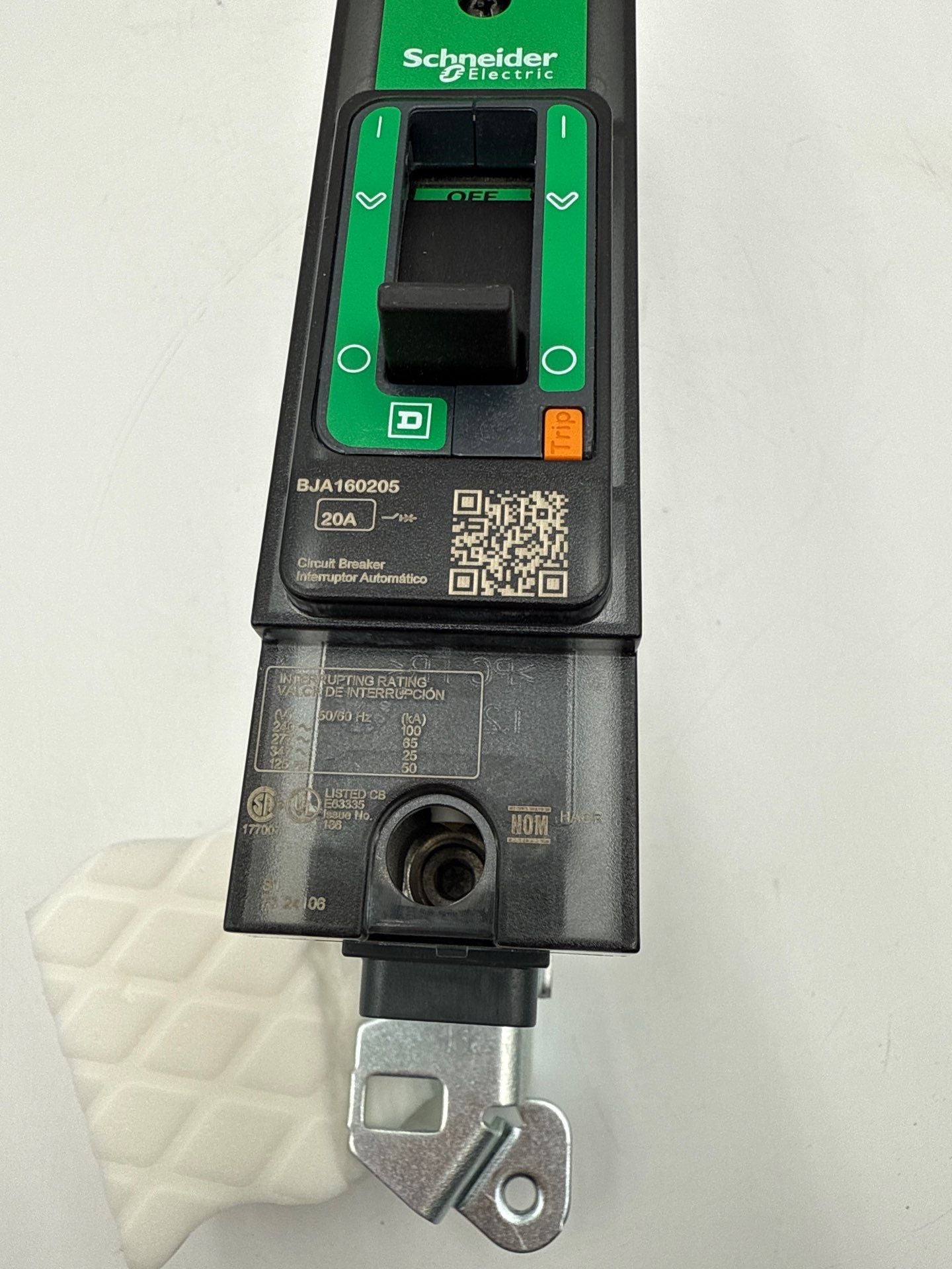 Square D BJA160205 I-Line Circuit Breaker 20A 1P 277V Powerpact 20 Amp BJA New