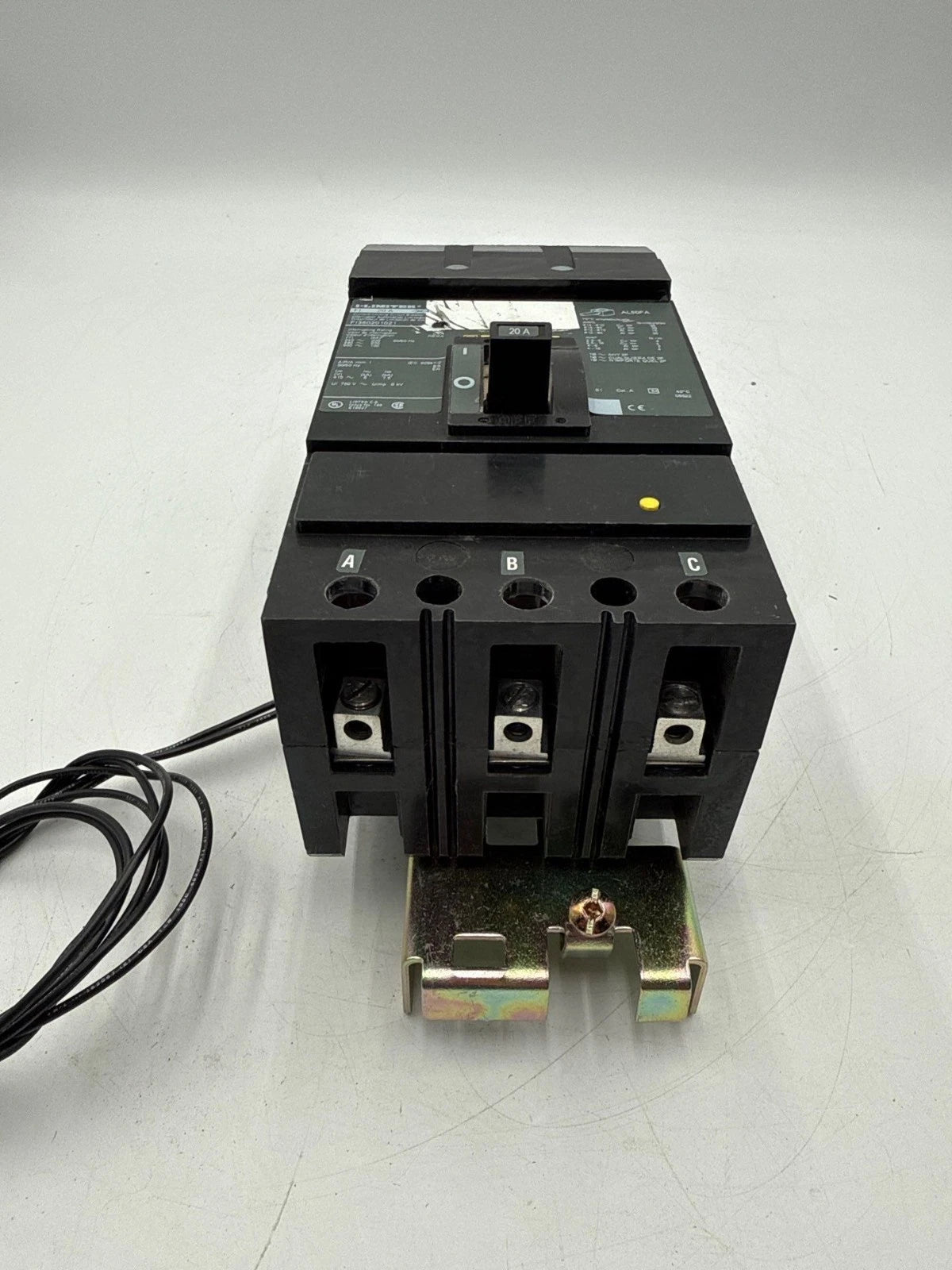 Square D FI360201021 I-Line Circuit Breaker 20A 3P 600V 3PH 20 Amp Shunt Trip Used