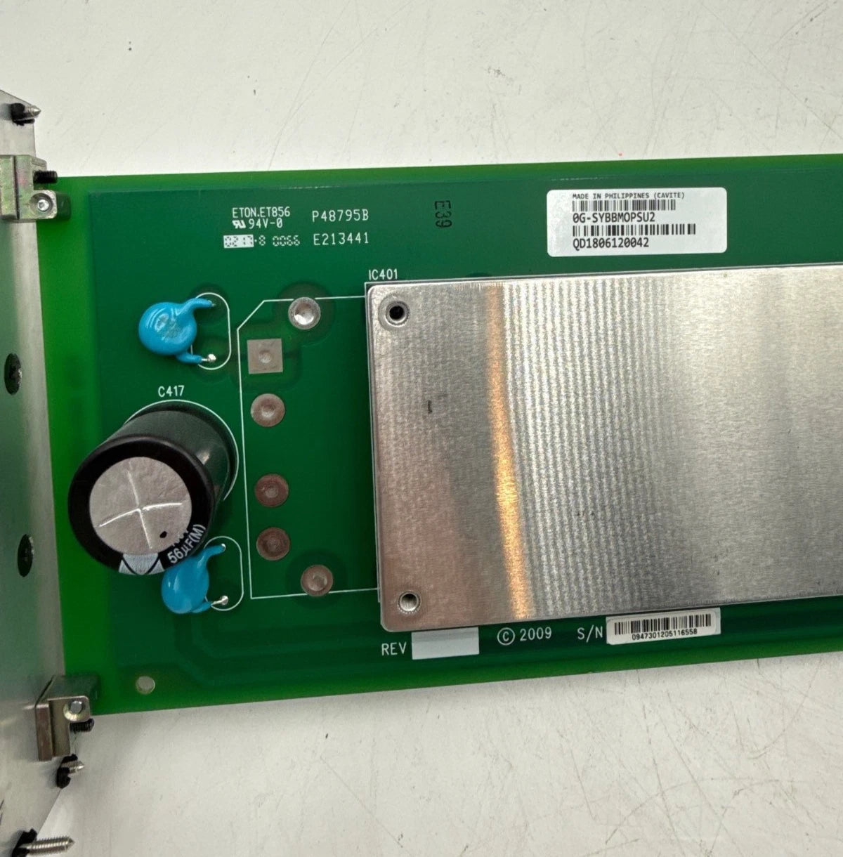 APC 0G-SYBBMOPSU2 Battery Breaker Motor Operator Panel PCB 640-4730J-Z REV 12 Used