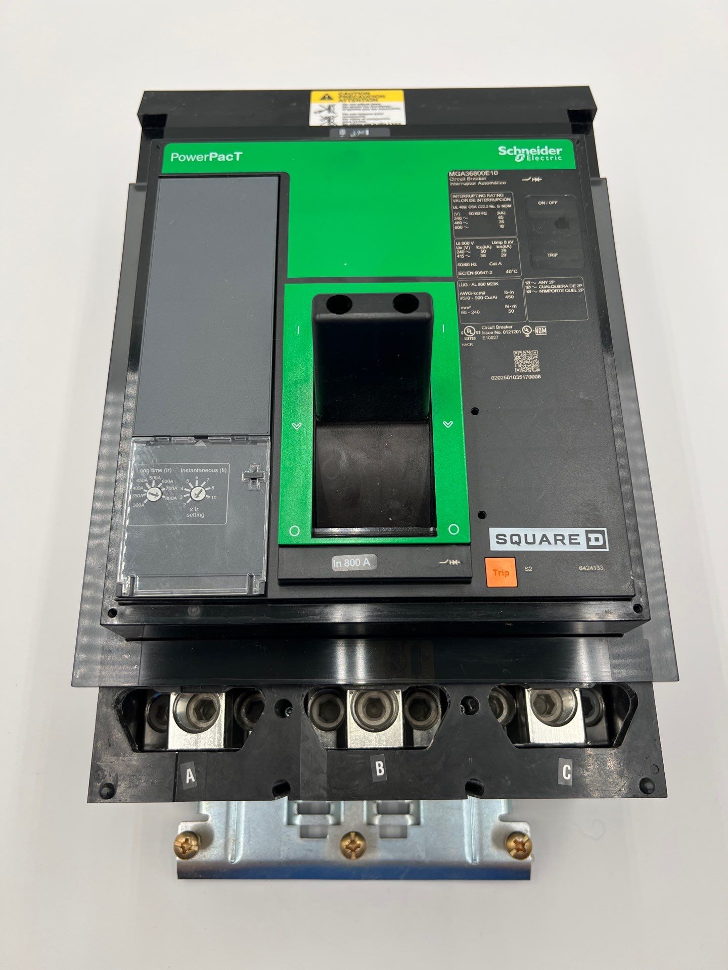 Square D MGA36800E10 I-Line Circuit Breaker 800A 3P 600V MGA 800 Amp 3 Pole New