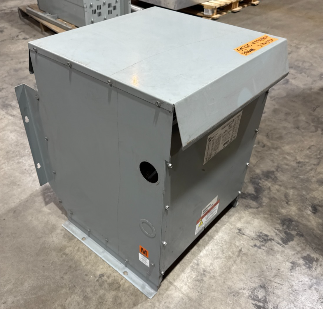 25kVA Hammond NMF025LE Transformer Pri 240/480V Sec 120/240V 1PH Outdoor 3R Encl Used