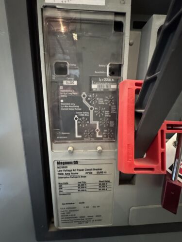 3000 Amp 480/277V Switchboard Main Breaker Eaton Cutler Hammer 300A Used