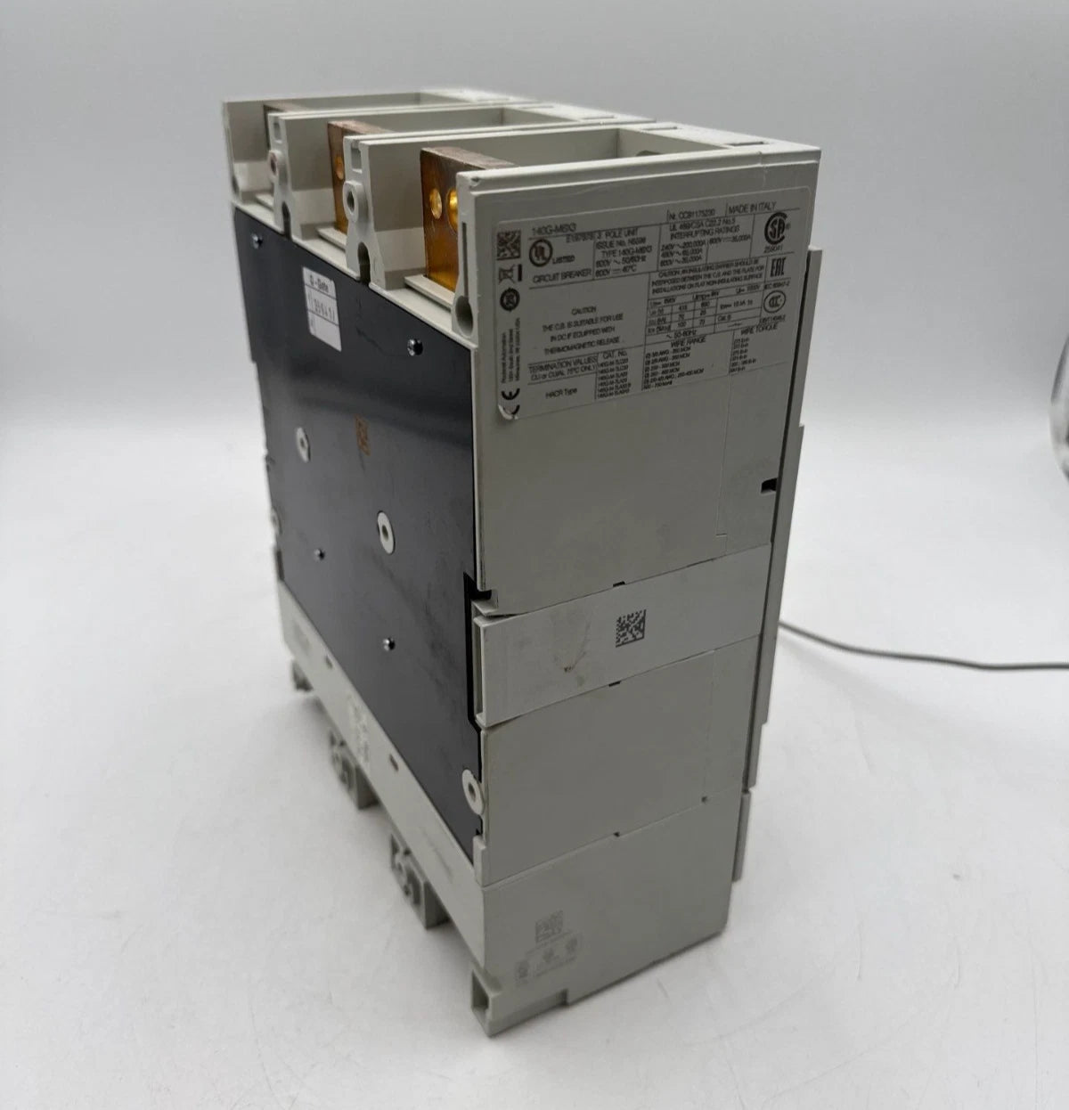 Allen Bradley 140G-M6X3 Circuit Breaker 600A 3P 600V 3PH LSIG Trip 600 Amp Used
