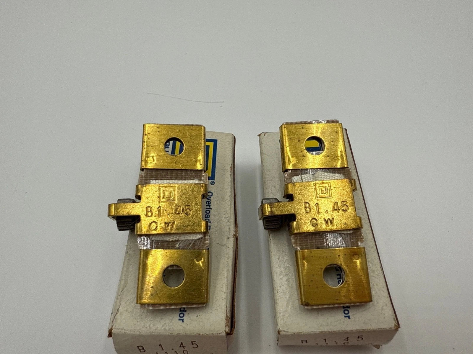 2PC Lot Square D B1.45 Thermal Overload Relay Heater Element B145 1.02-1.27 Amp New
