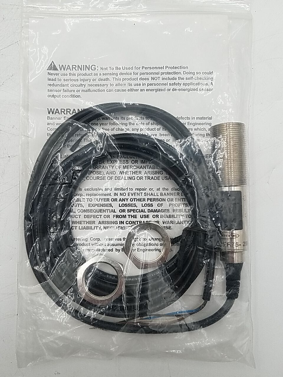 Banner Engineering M18-3VPFF75-2M New