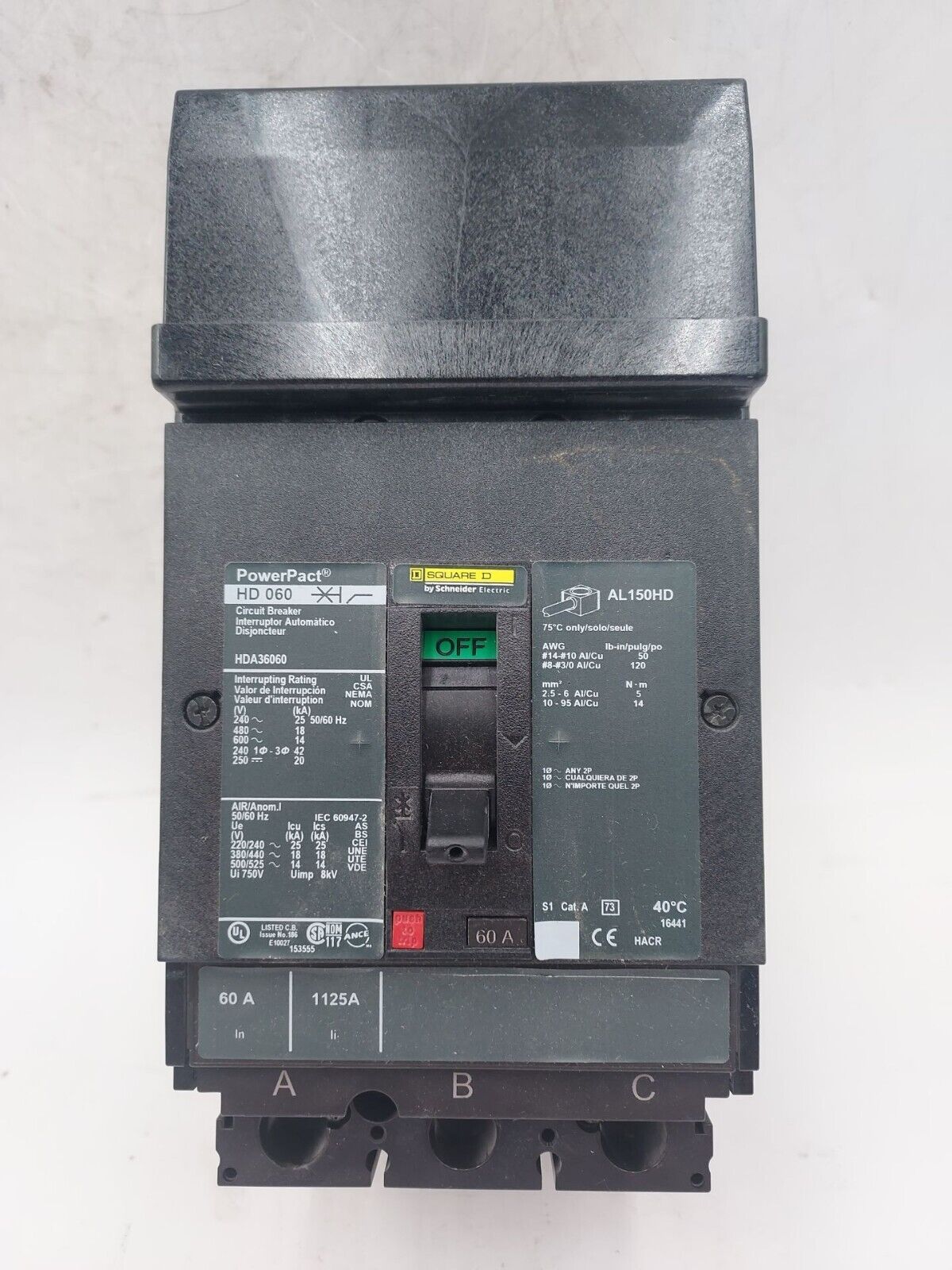 Square D HDA36060 New