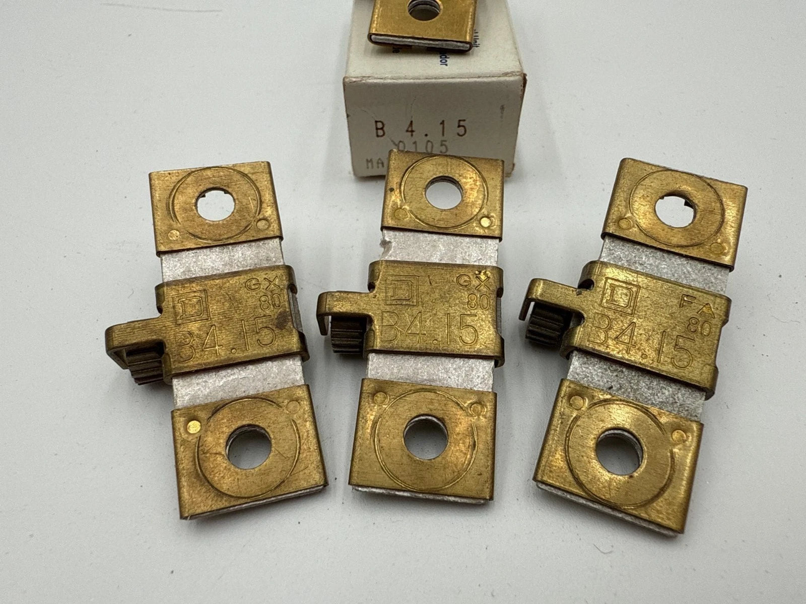 4PC Lot Square D B4.15 Thermal Overload Heater Element Unit B415 2.99-3.70 Amp Used