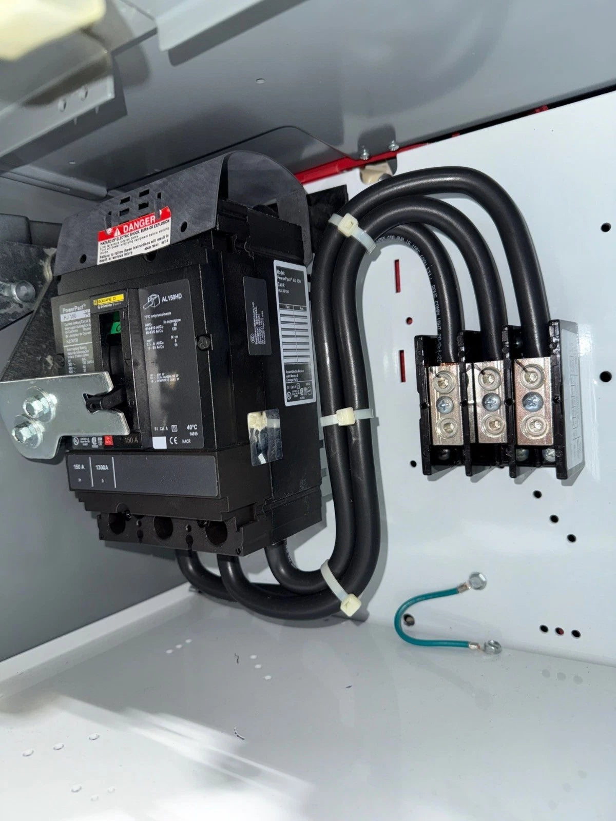 12" Square D Model 6 150A Feeder MCC Bucket HJL36150 Breaker 150 Amp HJL