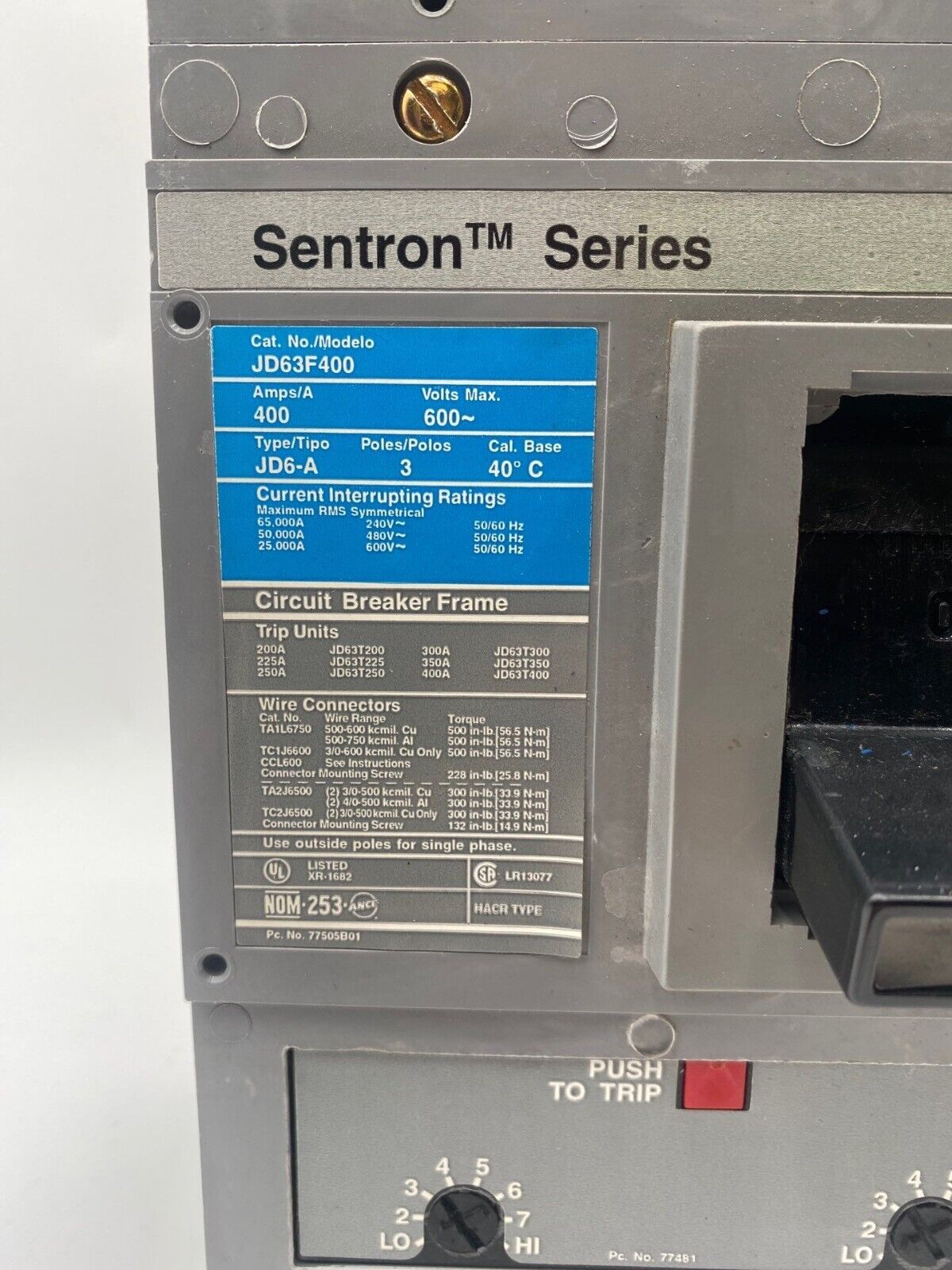 Siemens JD63F400 Used