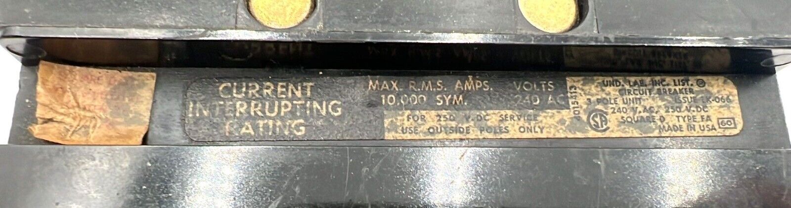 Square D FA32040 Used