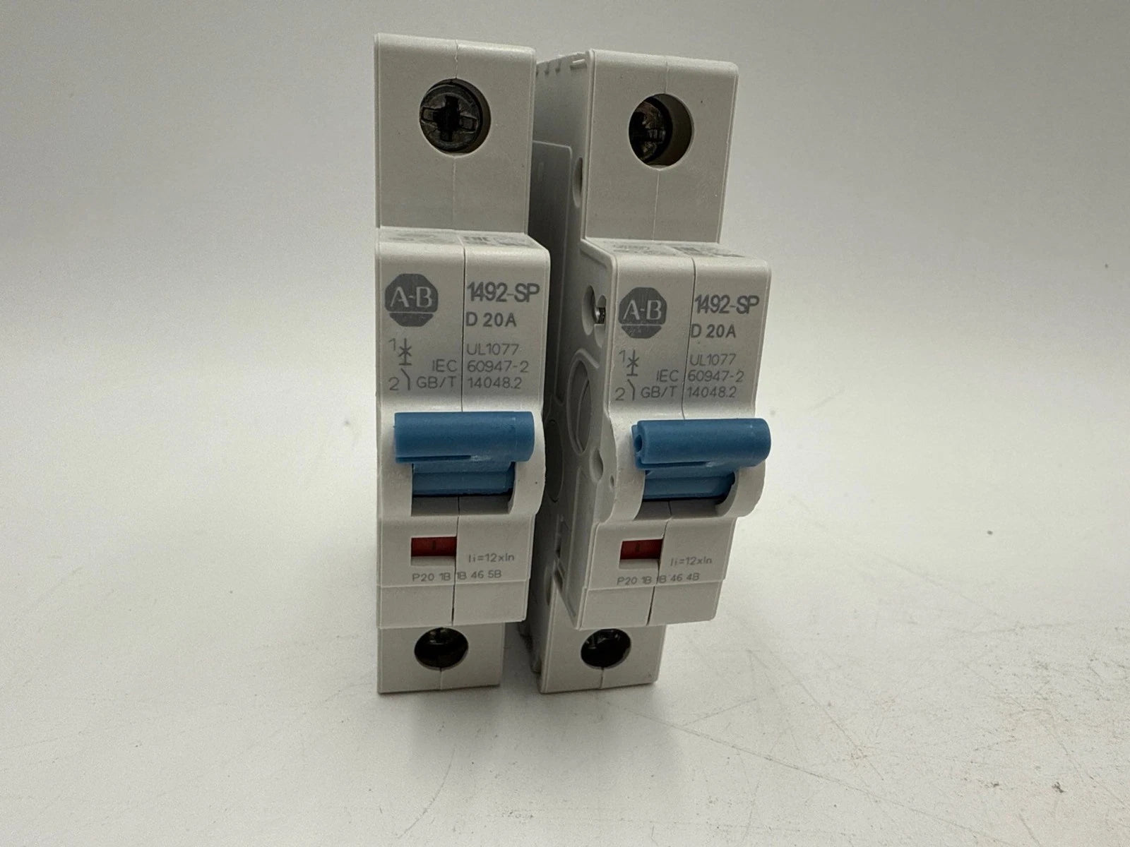 2PC Allen Bradley 1492-SPM1D200 Circuit Breaker 20A 1P 277V 1492-SP 20 Amp 1Pole New