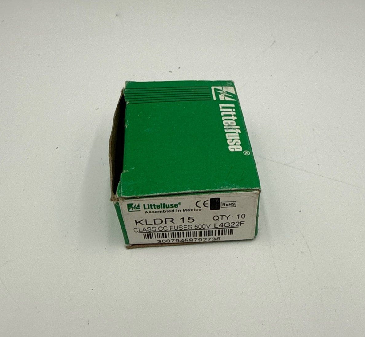 10PC Littelfuse KLDR-15 KLDR15 KLDR 15A 600Vac Time Delay Fuse Lot of 10 New