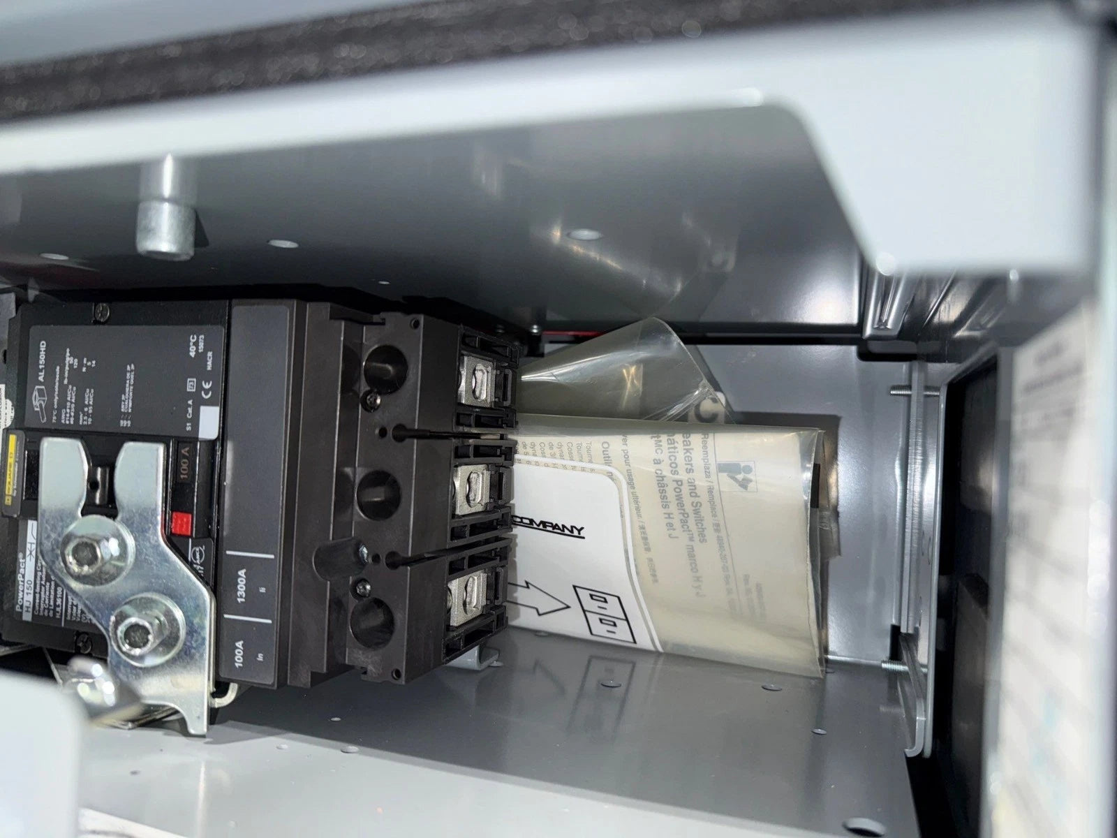 6" Square D Model 6 100A Feeder MCC Bucket HJL36100 Breaker 100 Amp HJL New