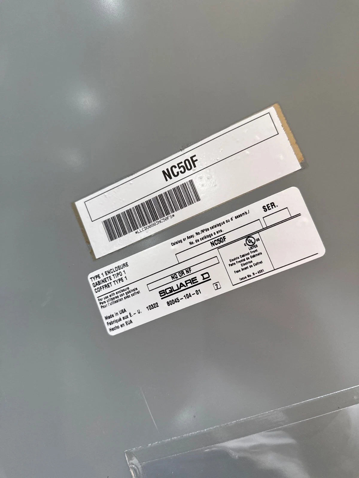 Square D NF Panelboard 125A 480/277V 3PH 4W MCB Panel 125 Amp HDP36125 42 Cir Used