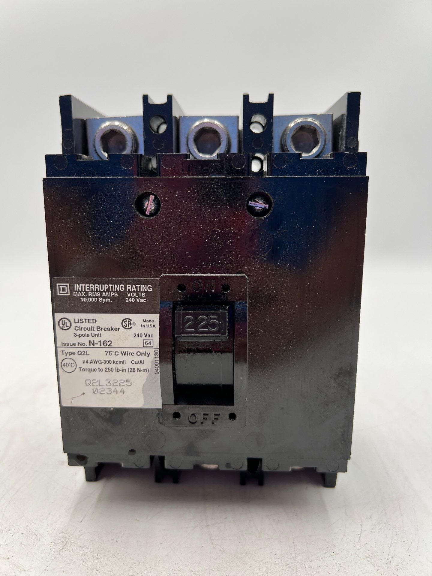 Square D Q2L3225 Used