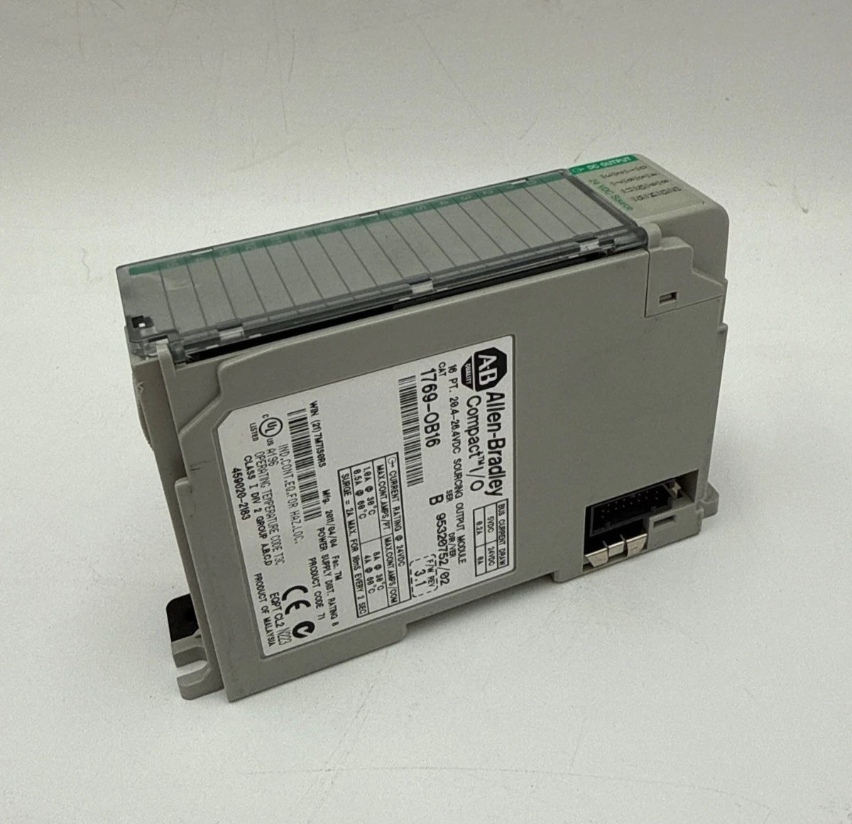 Allen Bradley 1769-OB16 Compact I/O Output Module Ser B 3.1 16 Point 17690B16 Used