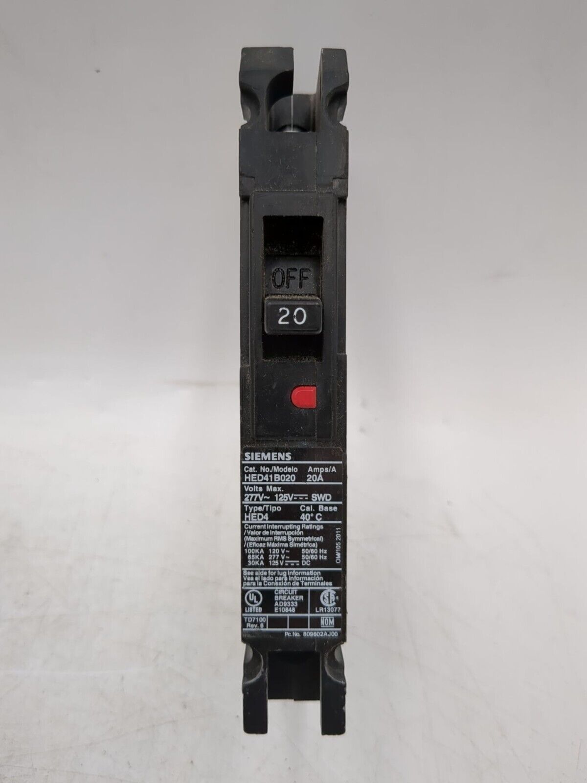 Siemens HED41B020 Used