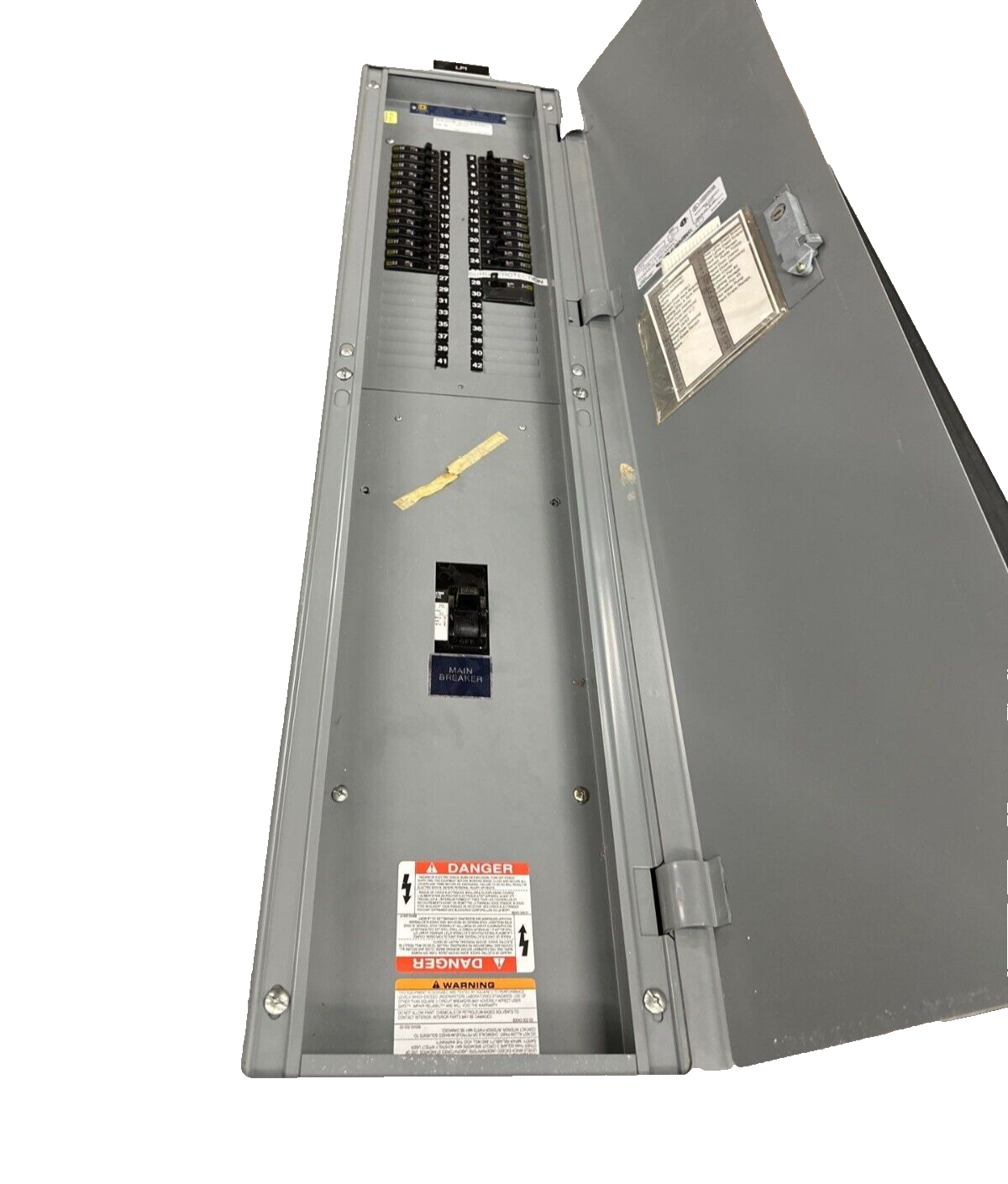 Square D NQOD442M225 Panelboard 225A 208Y/120V 3PH 4W Main MCB Q2L3100 100 Amp P407 Used