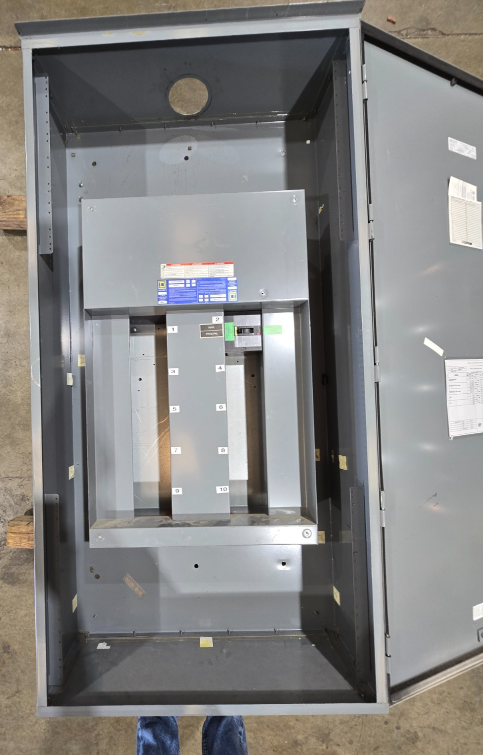 Square D I-Line Panel 225A 480V 3PH 3W MCB Panelboard 225 Amp JJA36225 3R Encl Used