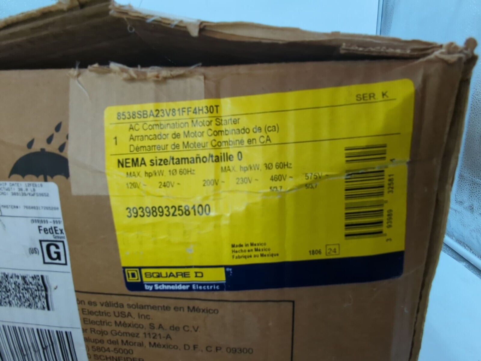 Square D 8538SBA23V81FF4H30T New