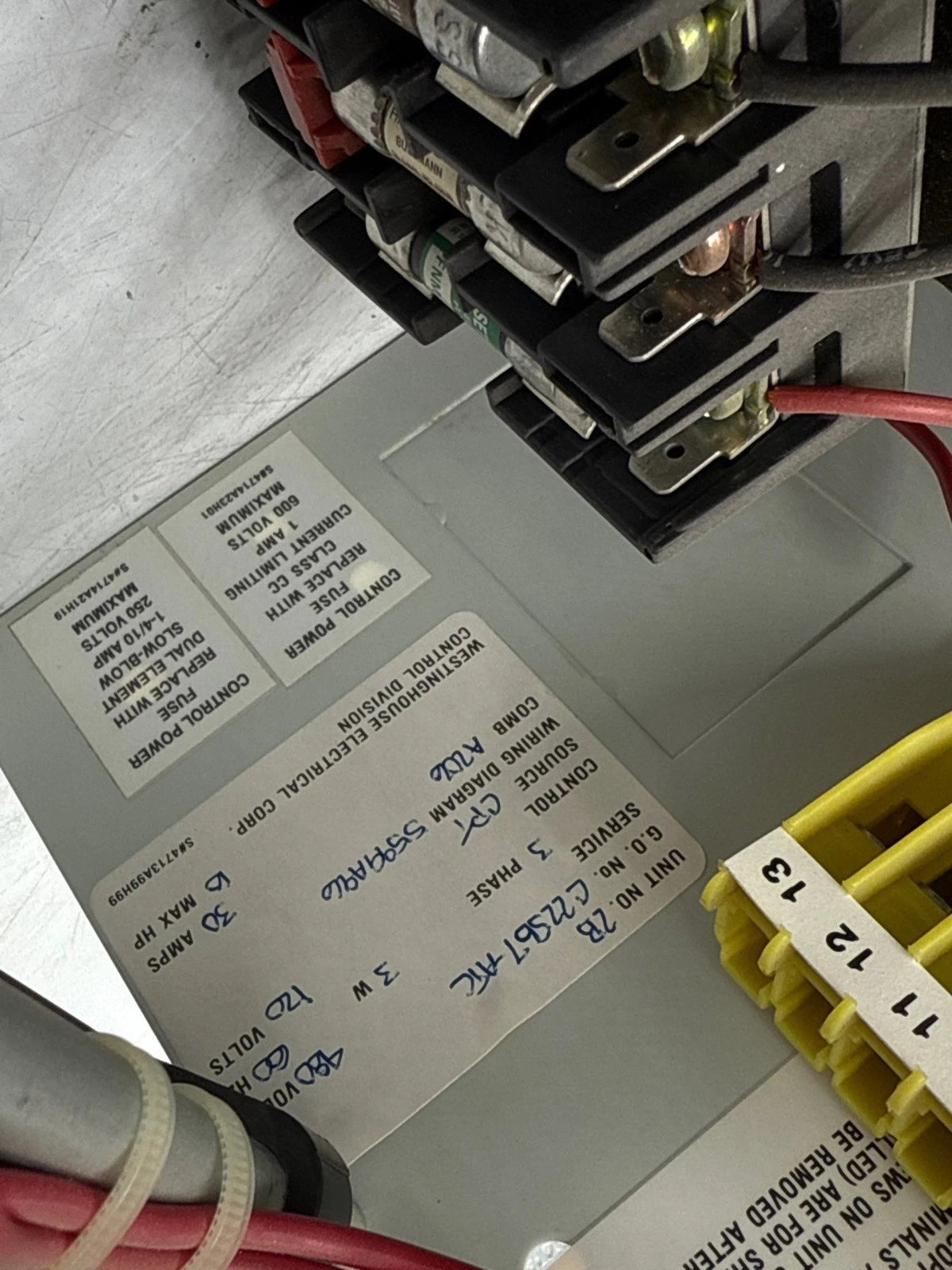 Eaton Freedom 2100 30A 12" MCC Combo Bucket HMCP030H1C Size 1 A200M1CAC 30 Amp Used