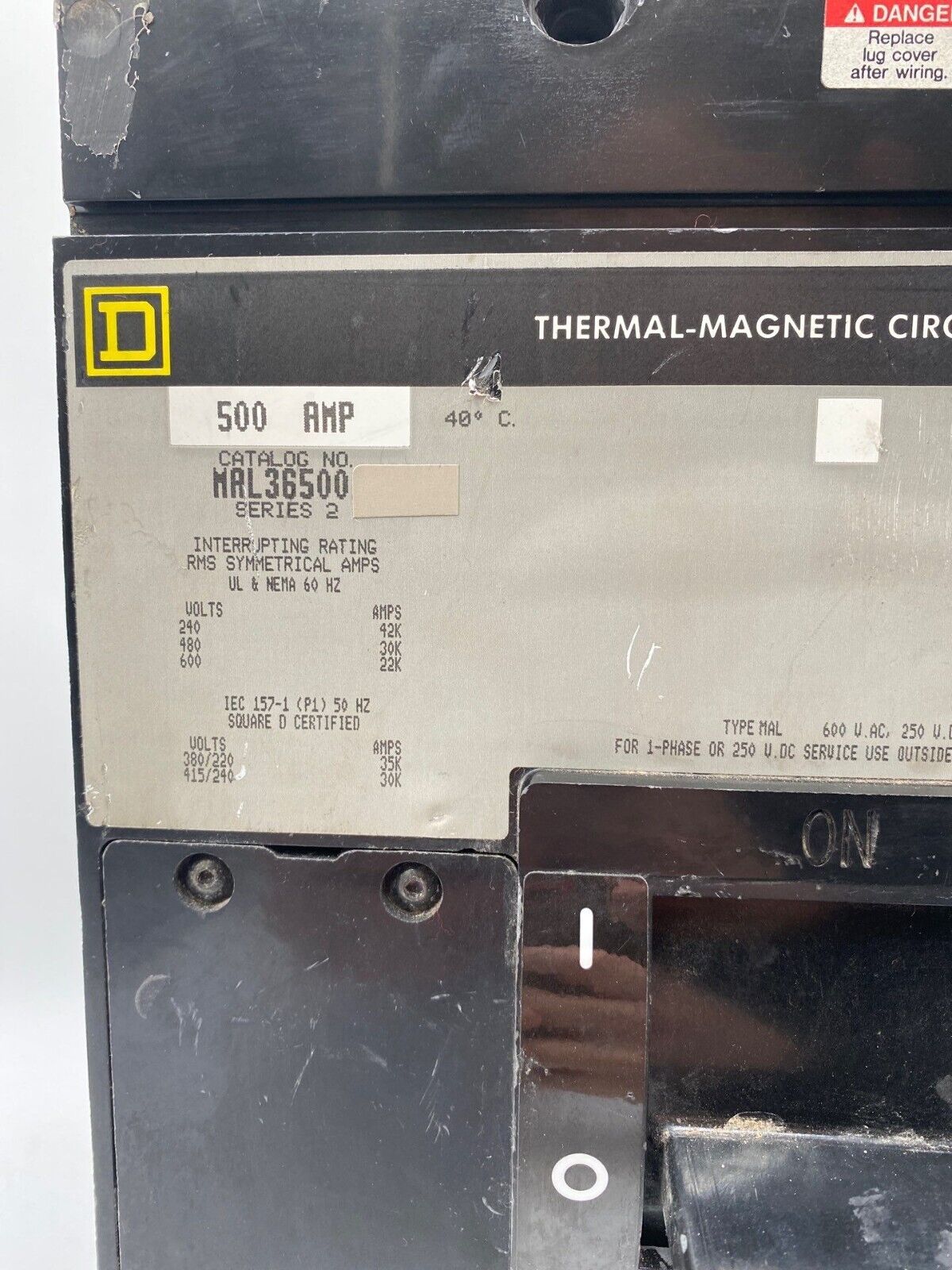 Square D MAL36500 Used