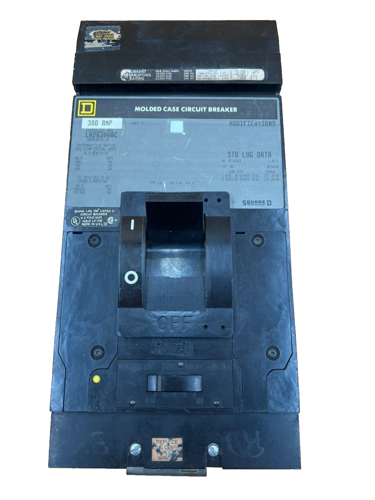 Square D LA26300AC Used