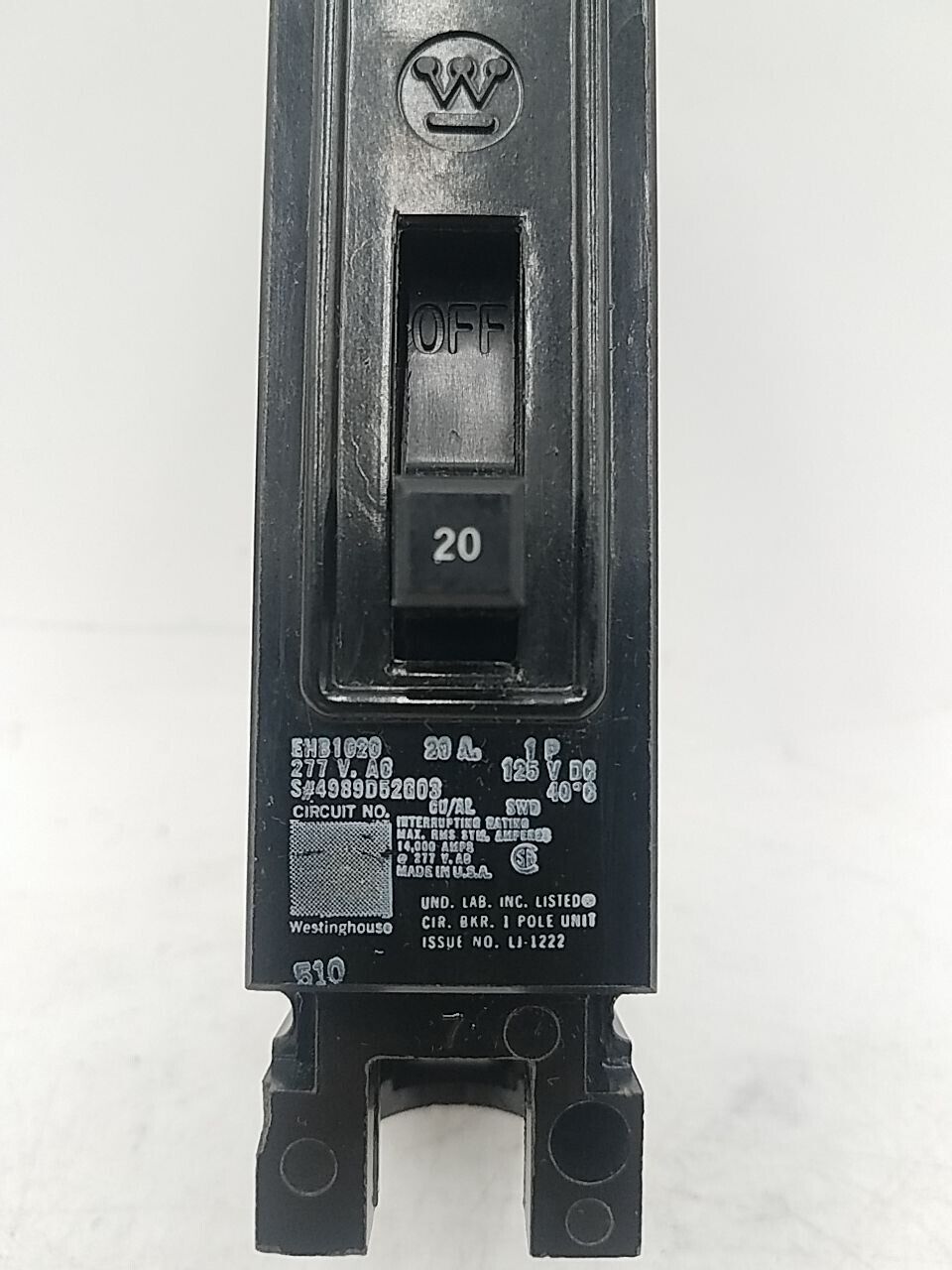 Westinghouse EHB1020 Used