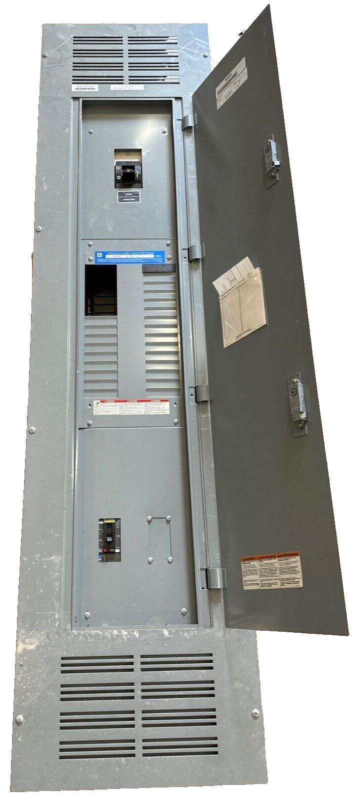 Square D NF Panelboard 400A 480/277V 3PH 4W Main LAP36400MT W/ JDL36200 30 Cir P555 Used