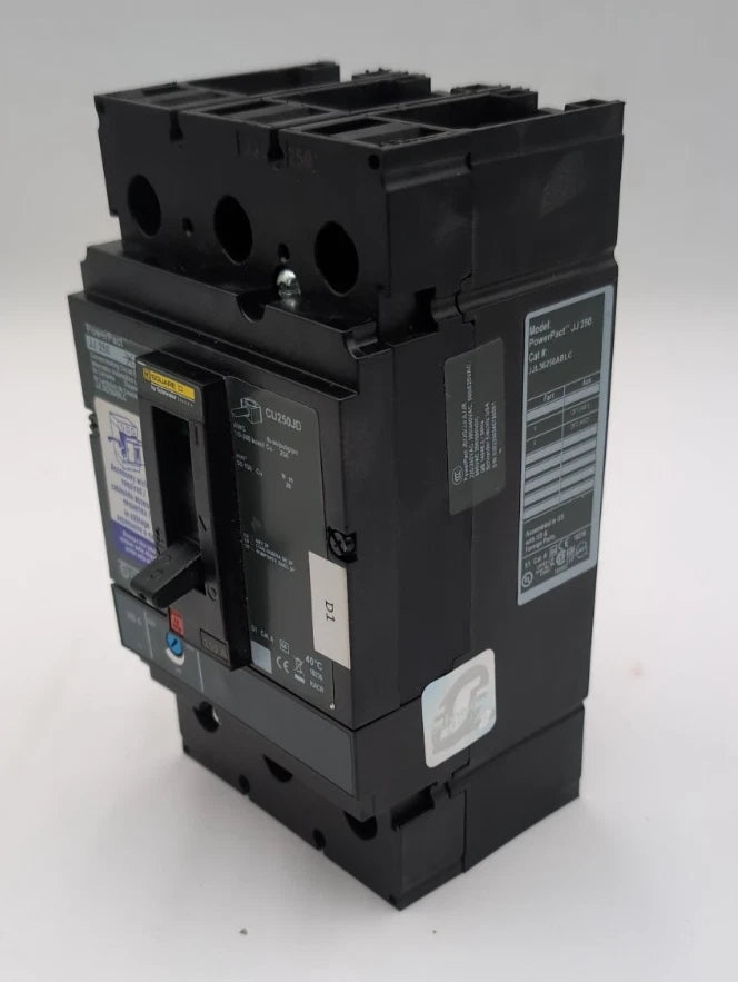 Square D JJ250 Circuit Breaker 250A 3P 600V JJ36250ABLC NEW Never Energized New