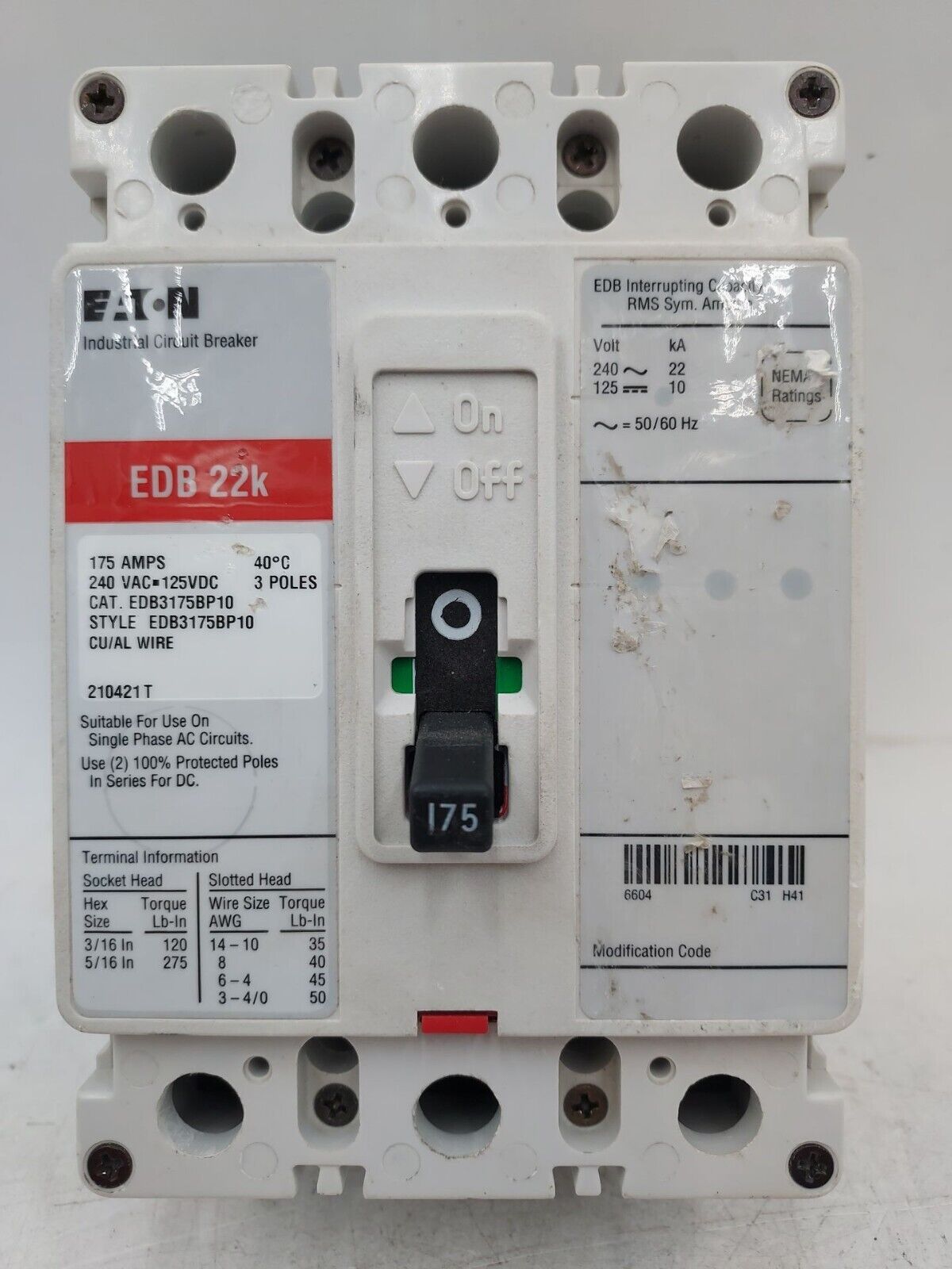 Eaton EDB3175BP10