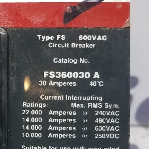 Cutler-Hammer FS360030A Used