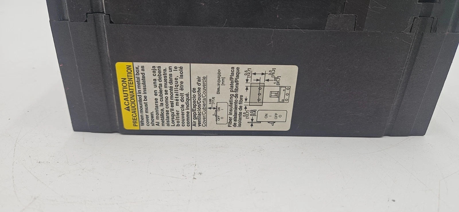 Square D HJL26030 Circuit Breaker 30A 2P 600V HJ 060 30 Amp 2 Pole HJL USED Used