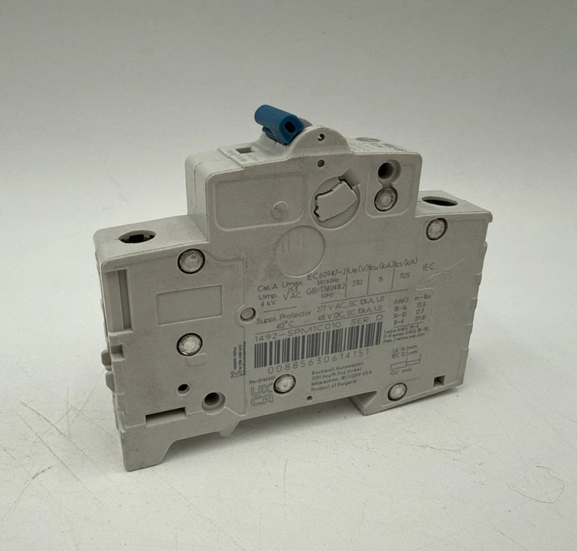 Allen Bradley 1492-SPM1C010 Circuit Breaker 1A 1P 277V 1492-SP C 1 Amp 1 Pole New