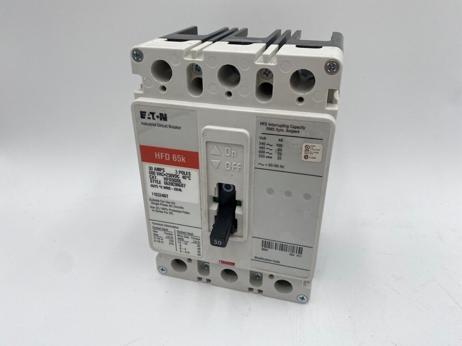 Eaton HFD3030L New