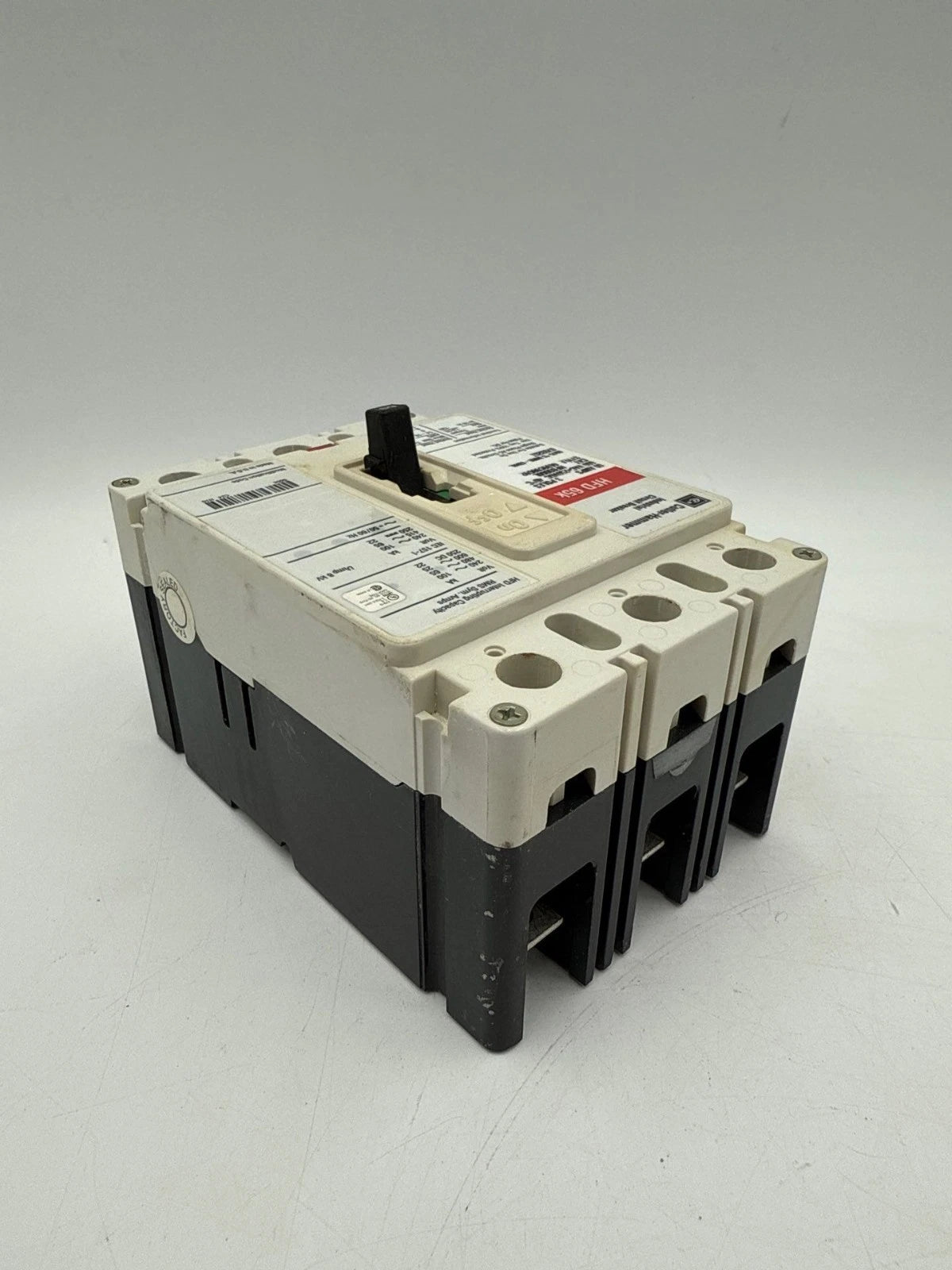 Cutler-Hammer HFD3060L Circuit Breaker 60A 3P 600V HFD 65k 60 Amp 3 Pole Used Used