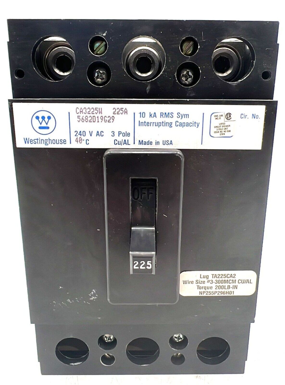 Westinghouse CA3225W Used