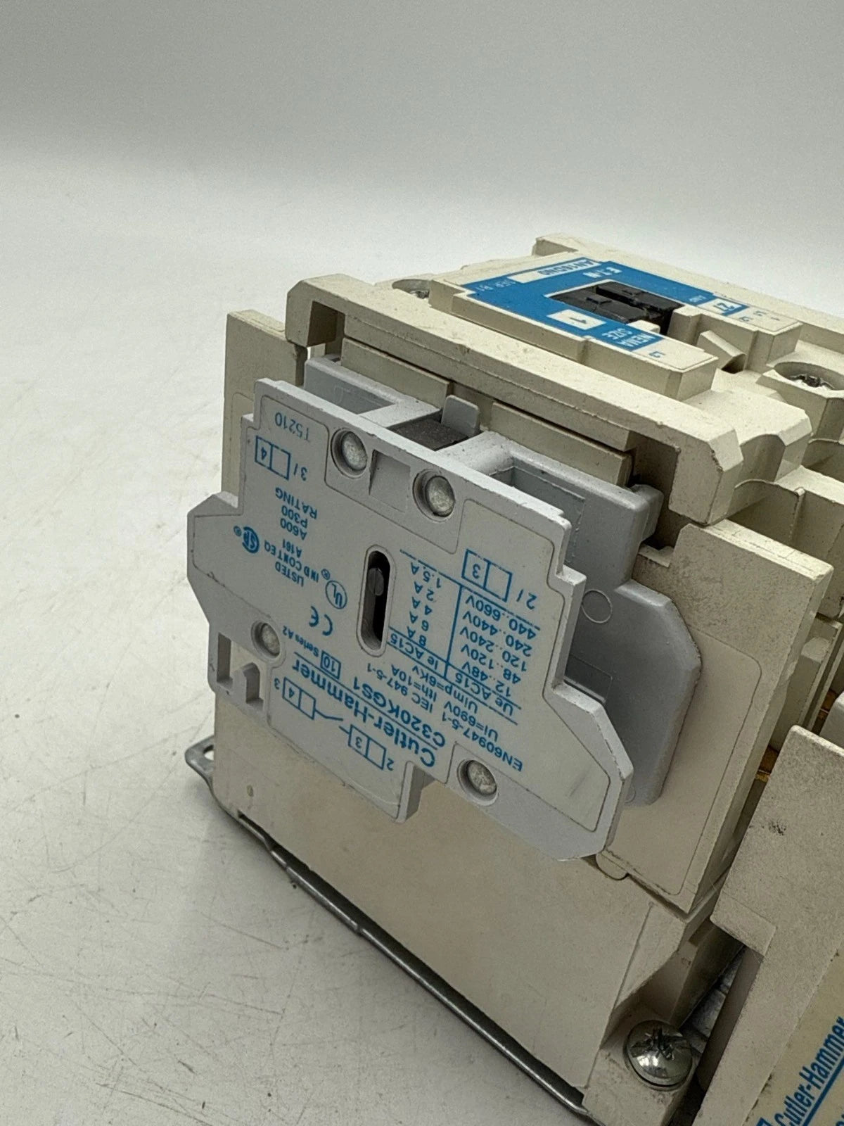 Cutler Hammer AN16DN0 Starter NEMA Size 1 27A 3P Coil 110/120V Overload C306GN3 Used